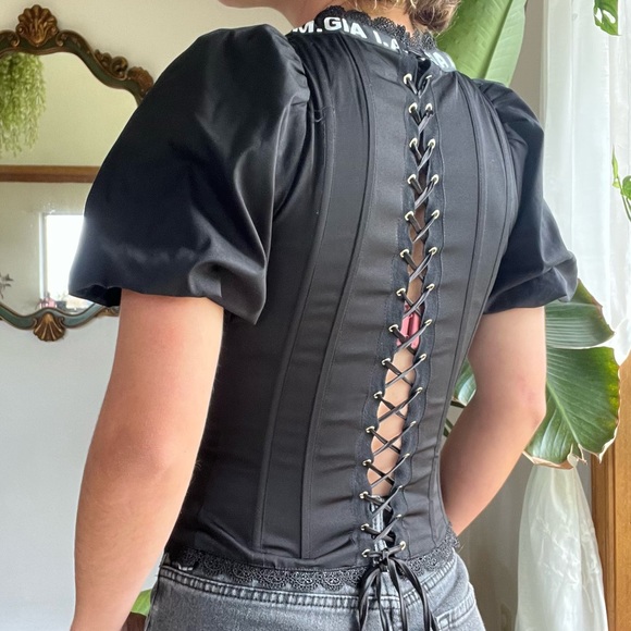 Black I.AM.GIA Chelsey Corset Top - Picture 6 of 11